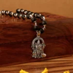 Karungali Silver Cap Mala with Lord Murugan Pendant